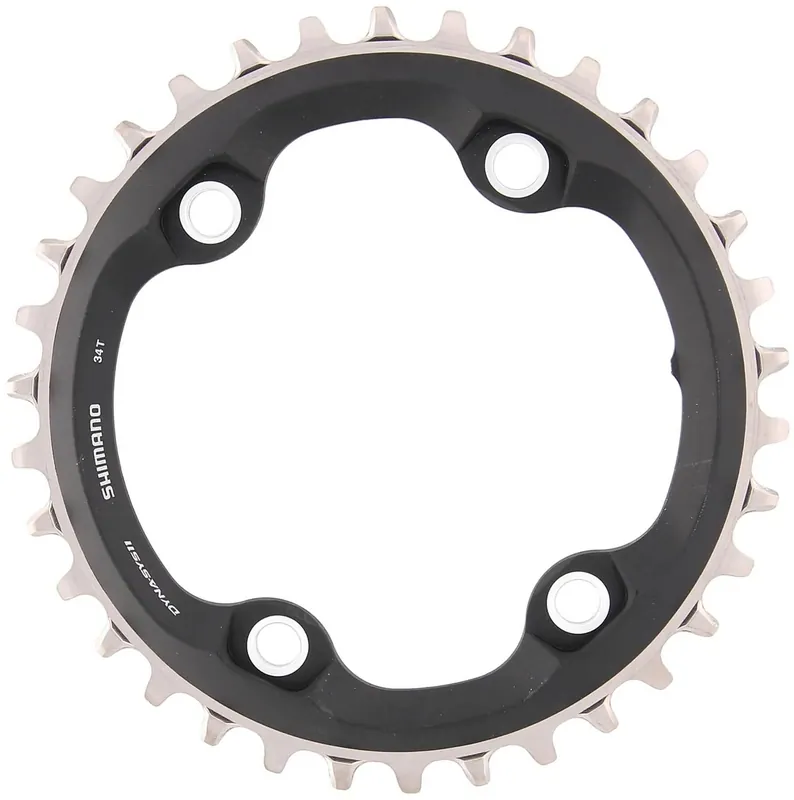 Must-Have Shimano Kettenblatt SLX SM-CRM70 34 Zähne schwarz/silber
