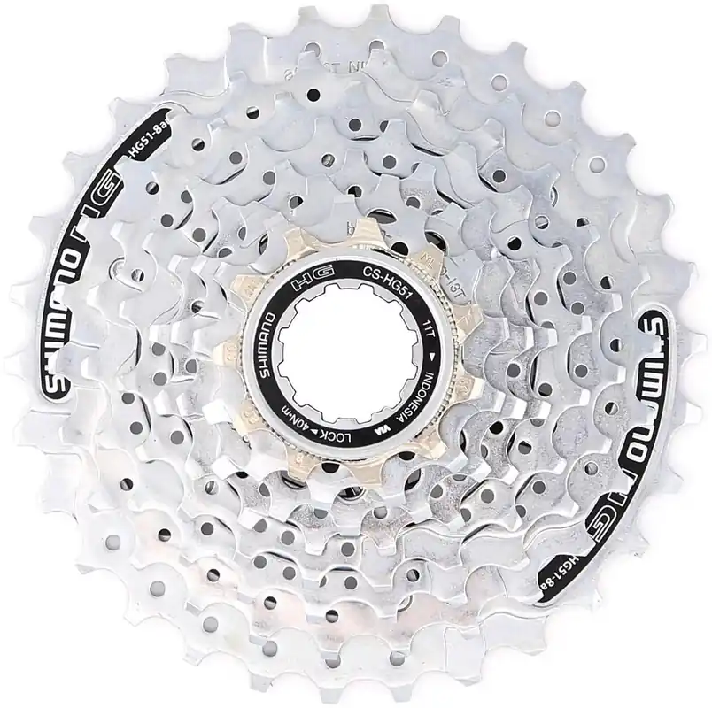 Günstig Shimano Kassette CS-HG 51 8-fach 11-13-15-17-19-21-24-28 Zähne