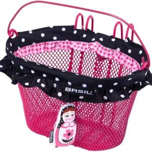 Basil Kinderkorb Jasmin-Basket vorne rosa Direkt Vom Hersteller