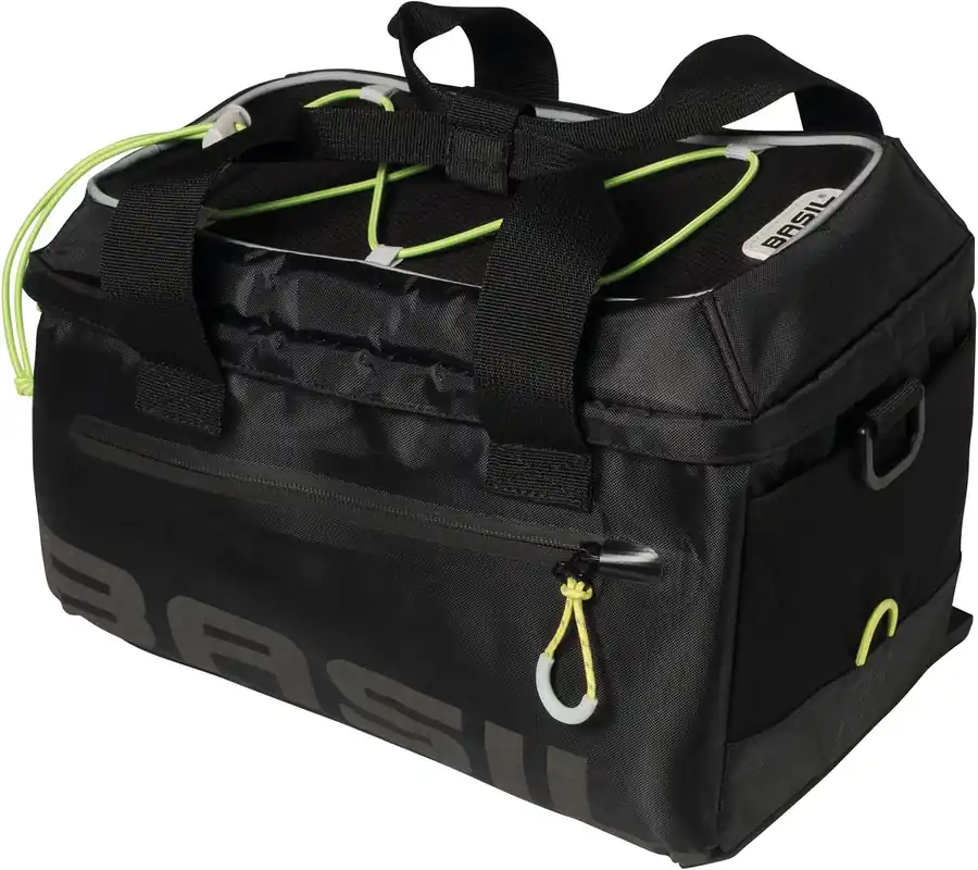 Meistverkauft Basil Miles Gepäckträgertasche 7 l schwarz,grün black lime MIK