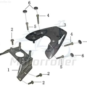 Schraube M8x1.25x45mm verzinkt AGM Roller 50ccm 2Takt Innensechskant-Schraube Innensechskantschraube Maschinenschraube Scooter Neue Ware