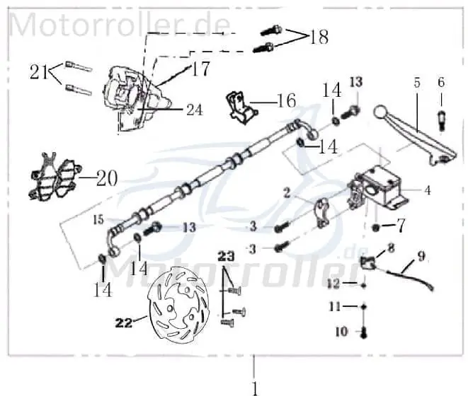 Geprüft Bremssattel ohne Halter rechts rot Bremszange 701301