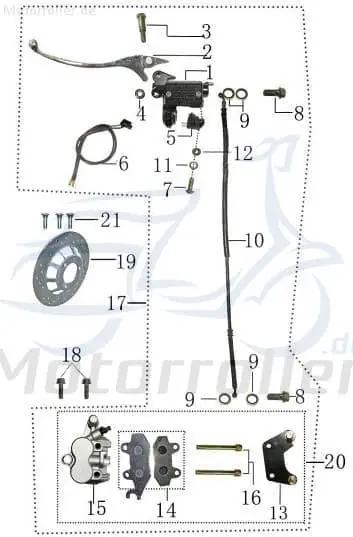 Kabelsatz Bremslichtschalter JSD50QT-13 JSD139QMB 701136 Preisreduziert