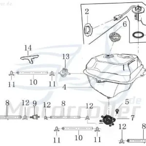 Verschlussring für Benzinstandgeber und Jonway 701466 Super-Preis