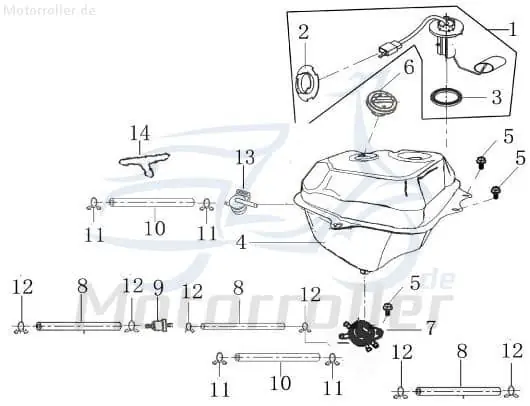 Verschlussring für Benzinstandgeber und Jonway 701466 Super-Preis