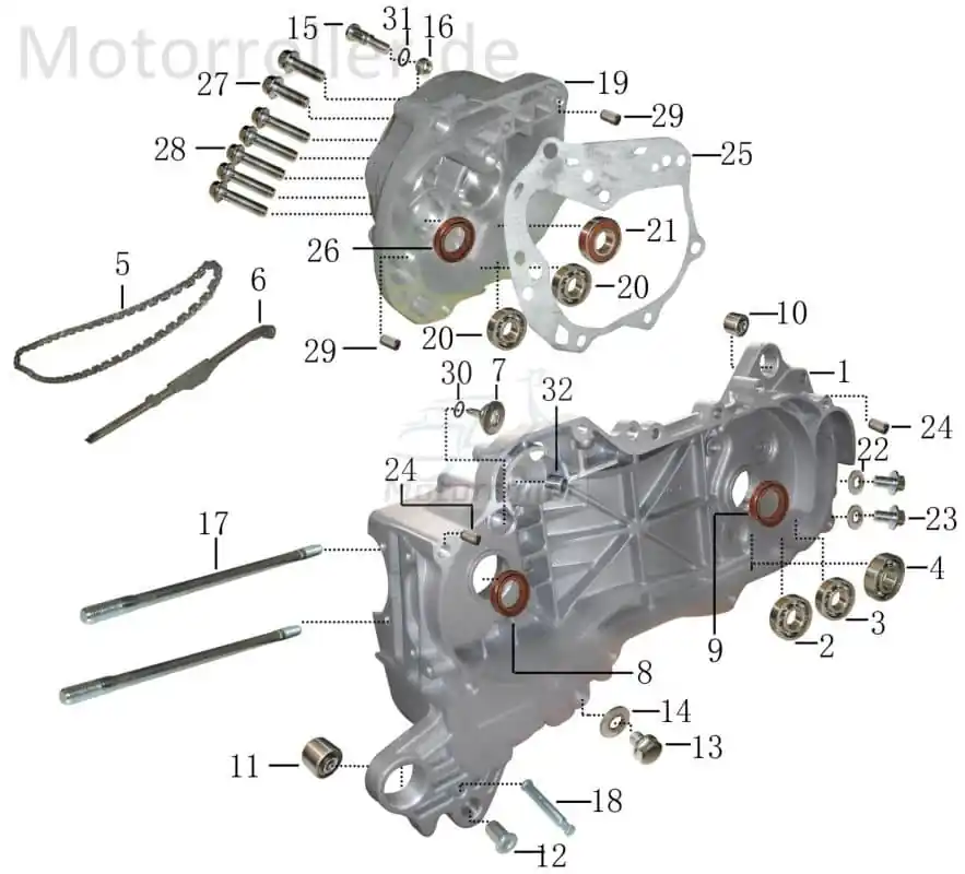 Bundmutter M8x1.25 mit Bund weiß verzinkt AGM 50ccm 4Takt Sechskantmutter Flanschmutter Sechskant-Mutter Flansch-Mutter Maschinenmutter Sofort Bestellen