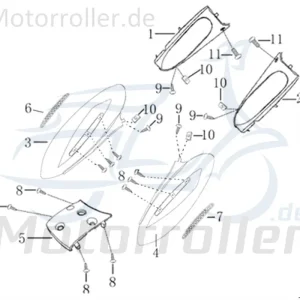 Abverkauf Kreidler Hiker 2.0 Electro Heckverkleidung 50ccm elektro 1020209-4 Seitenteil Seitenverkleidung Seitenabdeckung Heckabdeckung links