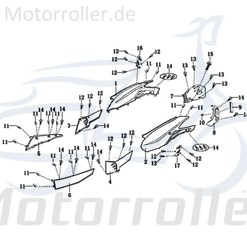 Kracherpreis Seitenverkleidung links schwarz matt Seitenteil 102083486