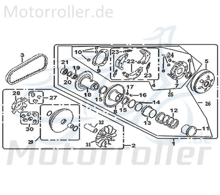Preiswert Gleitstücke 1Set á 3Stück Scooter Roller 22132-GY6A-9000 Gleitführung Moped Ersatzteil Service Inpektion Direktimport