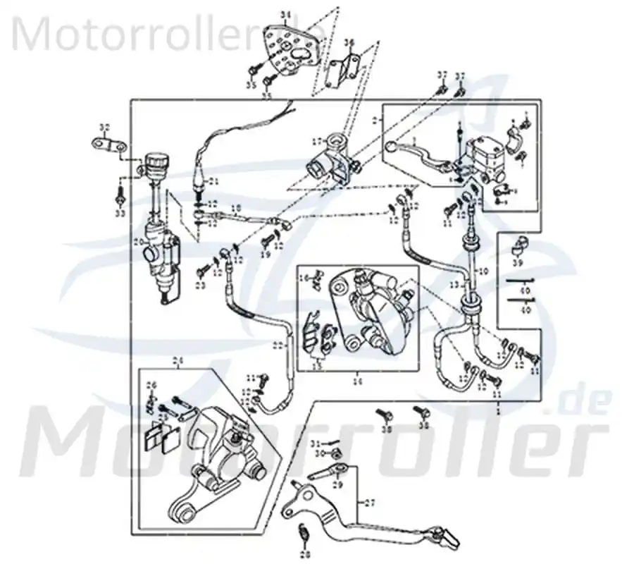 Abdeckung Hinterradbremse Dice SM/GS 125i 69694QLY2280 Kracherpreis