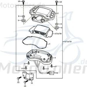 Jetzt Kaufen Kreidler DICE GS/SM 125 Pro Tachometer Halter 781130 Tachohalter Tachobefestigung Tachohalterung