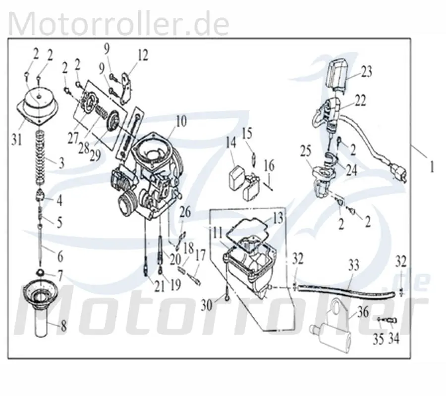 Super-Preis Kaltstartventil Choke Kaltstarter PD24J-F-040221