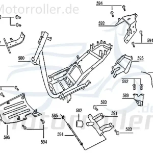 Jonway Florett 2.0 50 City Halter 50ccm 2Takt 50350-F22-9100-FCS Halterung Haltebügel Halteblech Halte-Blech Halte-Bügel Scooter Preiswert
