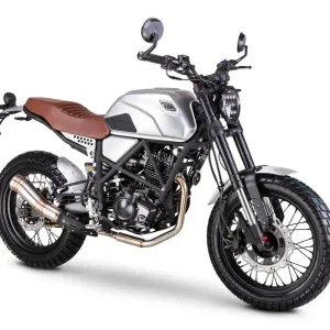 Preisknaller Motorrad Fighter 125 SC-RZ silber 90 km/h Euro 5 Schaltmoped Leichtkraftrad 125ccm
