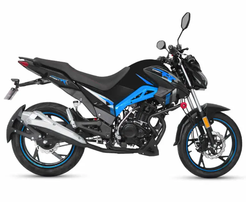 Wochenendangebot Motorrad Fighter 125 SR-S schwarz-blau Euro 5 125ccm Schaltmoped Leichtkraftrad