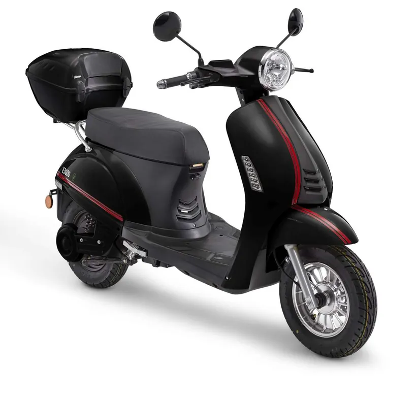 Kracherpreis Elektroroller E3000 45 km/h schwarz Elektro Scooter E-Roller E-Scooter Mokick Motorroller B-Ware