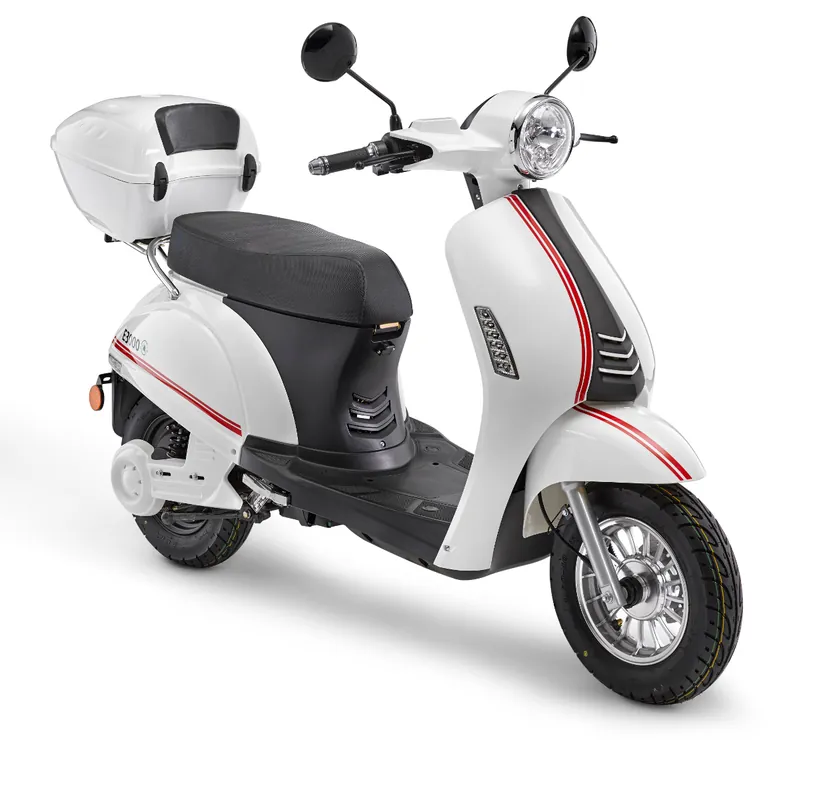 Online Kaufen Elektroroller E3000 45 km/h Elektro Scooter weiß günstig kaufen E-Roller E-Scooter Mokick Motorroller B-Ware