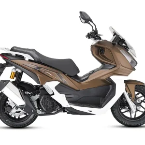 Kracherpreis Motorroller Fighter 125 XT braun-matt Euro 5 100 km/h Scooter Roller Leichtkraftrad 125er