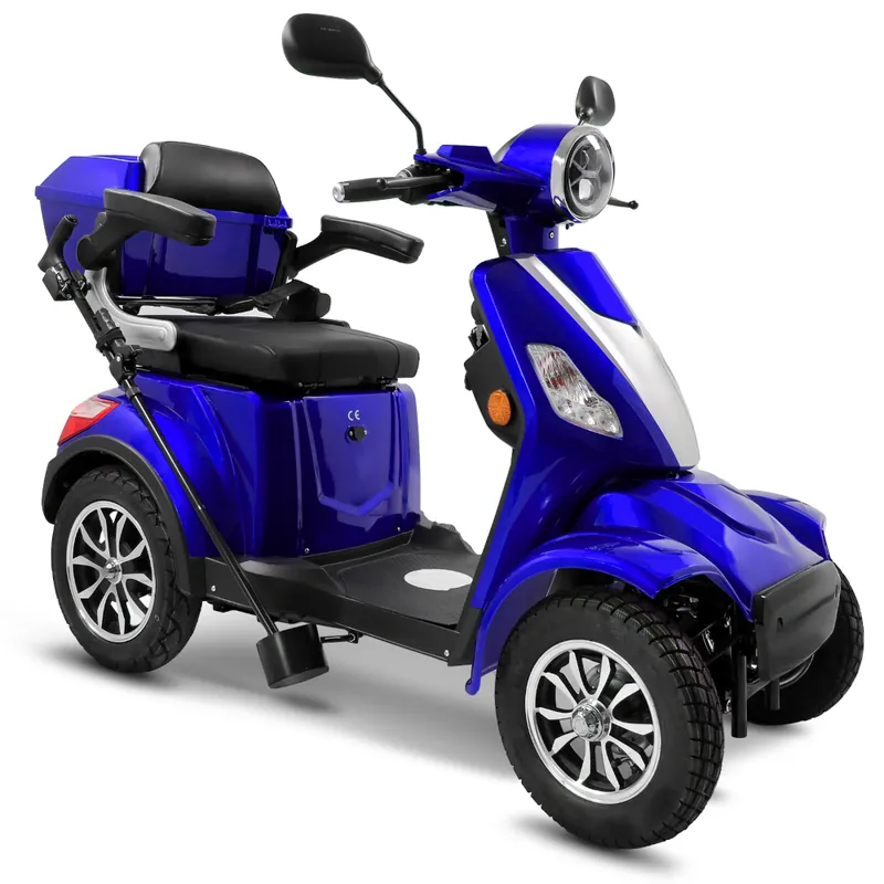 E-Quad Scoody E4 Shopper V3 25 km/h blau 1000 Watt Lithium-Akku Elektroroller Seniorenroller E-Scooter Top-Preis