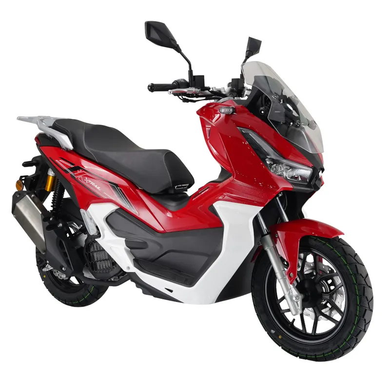 Motorroller Fighter 125 XT rot-weiß Euro 5 100 km/h Scooter Roller Leichtkraftrad 125er Must-Have