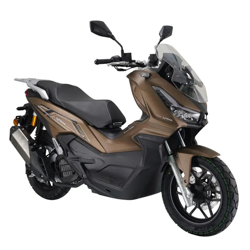 Top-Angebot Motorroller Fighter 125 XT braun-schwarz 100 km/h Euro 5 Scooter Roller Leichtkraftrad 125er