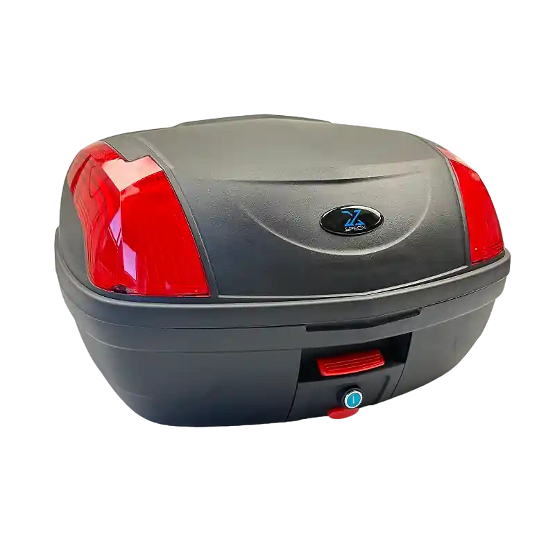 Zertifiziert Topcase SPEC-X, 46L Inhalt, schwarz/rot 7.607.048/Z