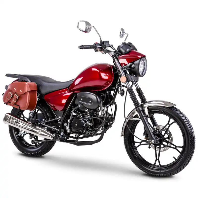 Motorrad Fighter 50 S-RS rot 45 km/h Euro 5 Schaltmoped Mokick Sofort Bestellen
