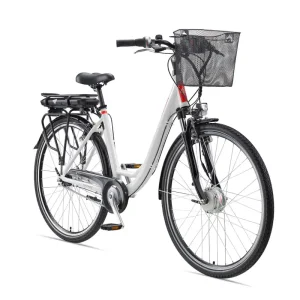 Nur Heute E-Bike Telefunken RC657 Multitalent Elektrofahrrad City-Pedelec weiß 28" RH 49cm E-Fahrrad Citybike