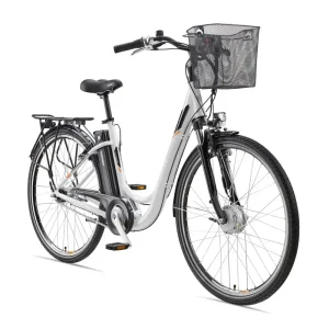 E-Bike Telefunken RC840 Multitalent Elektrofahrrad City-Pedelec weiß 28" RH 48cm E-Fahrrad Citybike Mega-Angebot