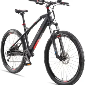 Sonderangebot E-Bike Telefunken M924 Aufsteiger Elektrofahrrad MTB-Pedelec anthrazit-rot 27,5" RH 48cm E-Fahrrad Mountainbike