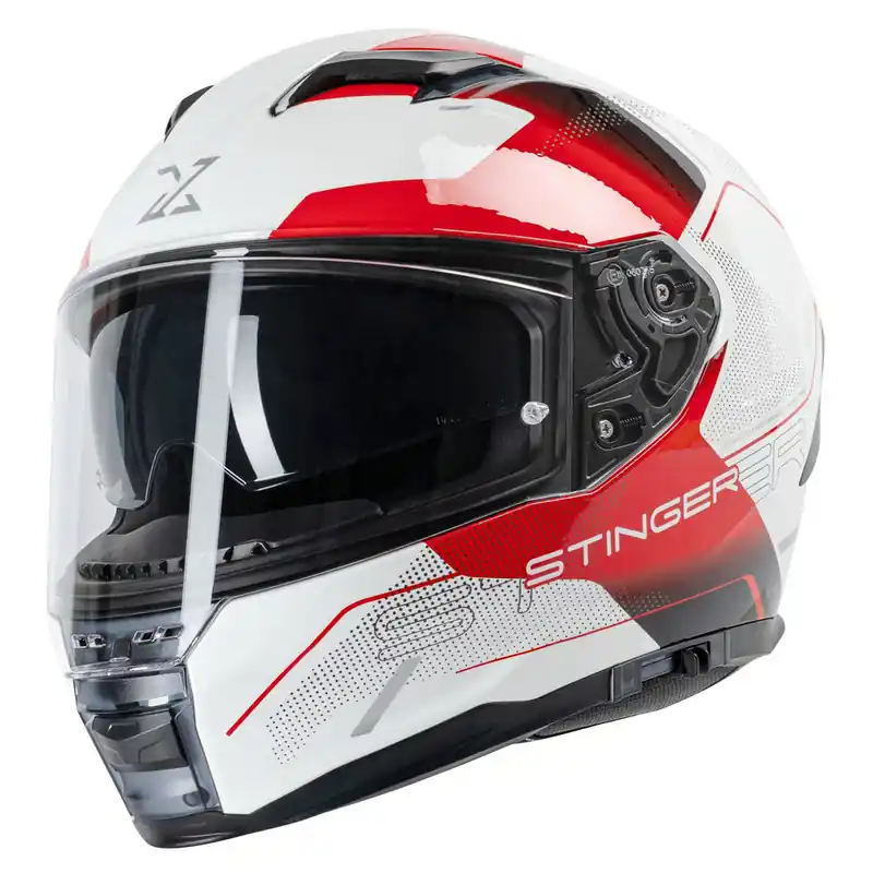 Helm "SX-82.03/R1" Integralhelm weiß-rot Gr. 63/64/XXL Motorradhelm Rollerhelm Scooterhelm Schutzhelm Sturzhelm Angebot
