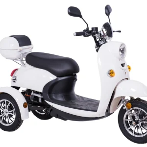 Dreirad Scoody E Trike ZT-63B 25 km/h weiß Graphen-Akku 650 Watt Elektroroller E-Scooter E-Roller Dreiradroller Mega-Angebot