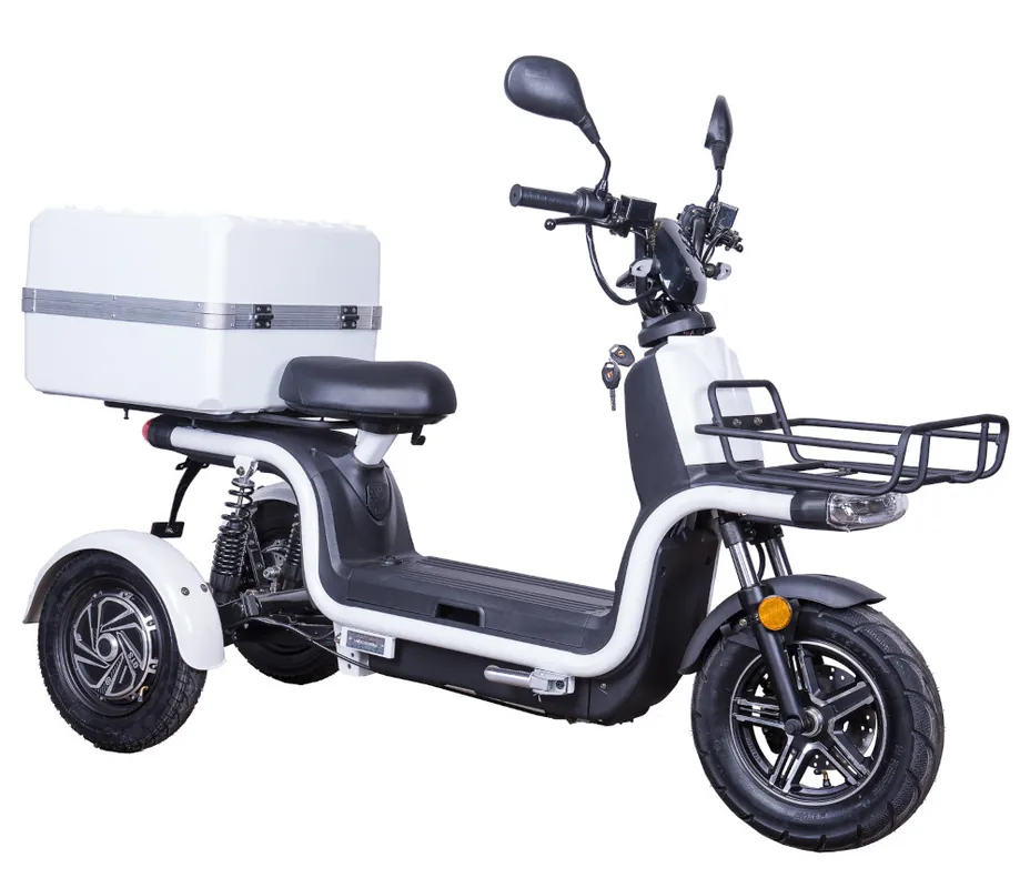 Sonderaktion Dreirad Scoody E Trike ZT-29A 45 km/h weiß 2x800 Watt Lithium-Ionen Elektroroller E-Scooter E-Roller Dreiradroller