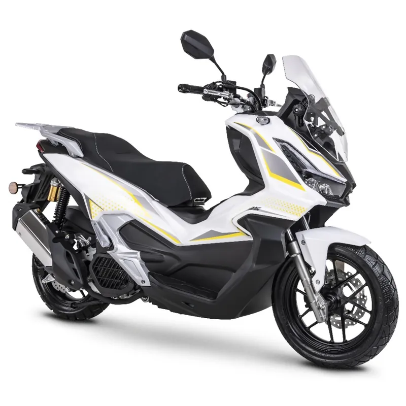 Preisreduziert Motorroller Fighter 125 XT-R weiß Euro 5 100 km/h Scooter Roller Leichtkraftrad 125er