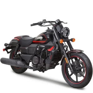 Bestseller Motorrad Fighter 300 UMRV-RS schwarz-matt Euro 5 300ccm Schaltmoped Chopper 129 km/h