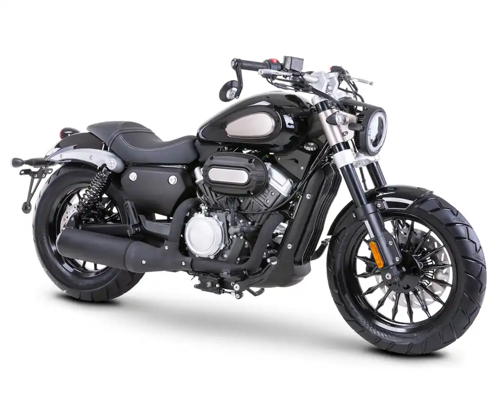 Wochenendangebot Motorrad Fighter 300 BC-RS schwarz Euro 5 300ccm Schaltmoped Chopper 129 km/h