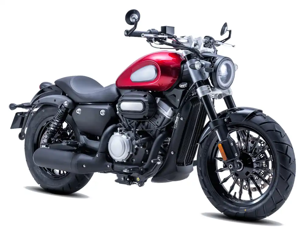 Must-Have Motorrad Fighter 300 BC-RS rot Euro 5 300ccm Schaltmoped Chopper 129 km/h