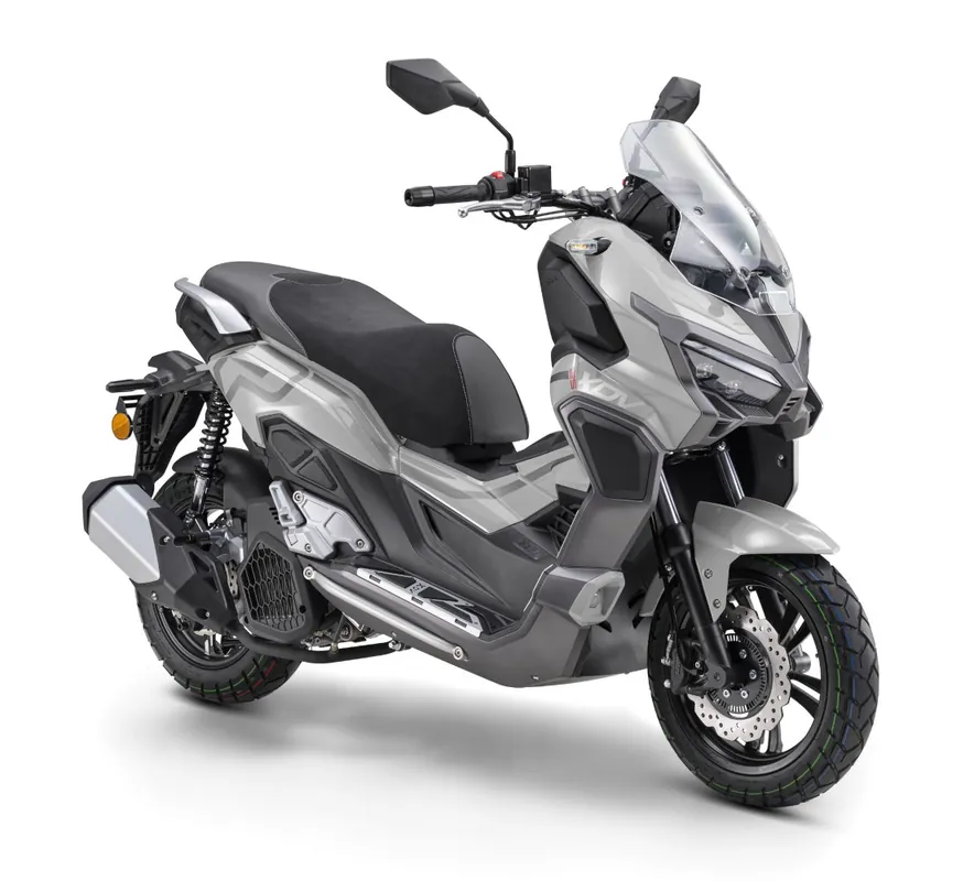 Motorroller Fighter 125 XDV-PK grau Euro 5 ABS Scooter Roller Leichtkraftrad 125ccm Sofort Bestellen