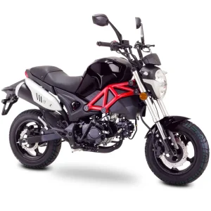 Motorrad Fighter 50 P-RS schwarz 25 km/h Euro 5 Schaltmoped Mokick Kleinkraftrad Rabatt