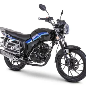 Motorrad Fighter 125 C-RS schwarz 90 km/h Euro 5+ Schaltmoped Mokick Kleinkraftrad Preis Gesenkt