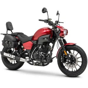 Finale Aktion Motorrad Fighter 125 S-RS rot 90 km/h Euro 5+ Schaltmoped Chopper 125ccm 4 Takt Leichtkraftrad Krad Kraftrad