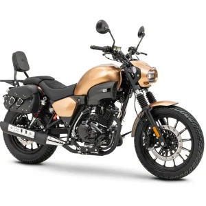 Motorrad Fighter 125 S-RS braun 90 km/h Euro 5+ Schaltmoped Chopper 125ccm 4 Takt Leichtkraftrad Krad Kraftrad Neue Kollektion