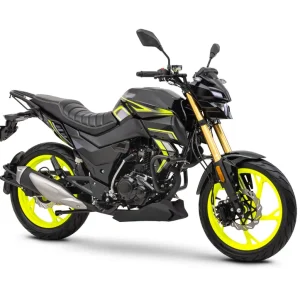 Motorrad Fighter 125 DV-RS AIR neon-grün/schwarz 90 km/h Euro 5+ Schaltmoped Mokick Kleinkraftrad Expressversand