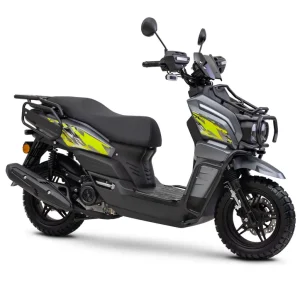 Motorroller Fighter 50 RT grau 45 km/h Euro 5 Scooter Mokick Roller Bestpreis