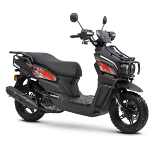 Echt Motorroller Fighter 125 RT schwarz 85 km/h Euro 5+ Scooter Mokick Roller