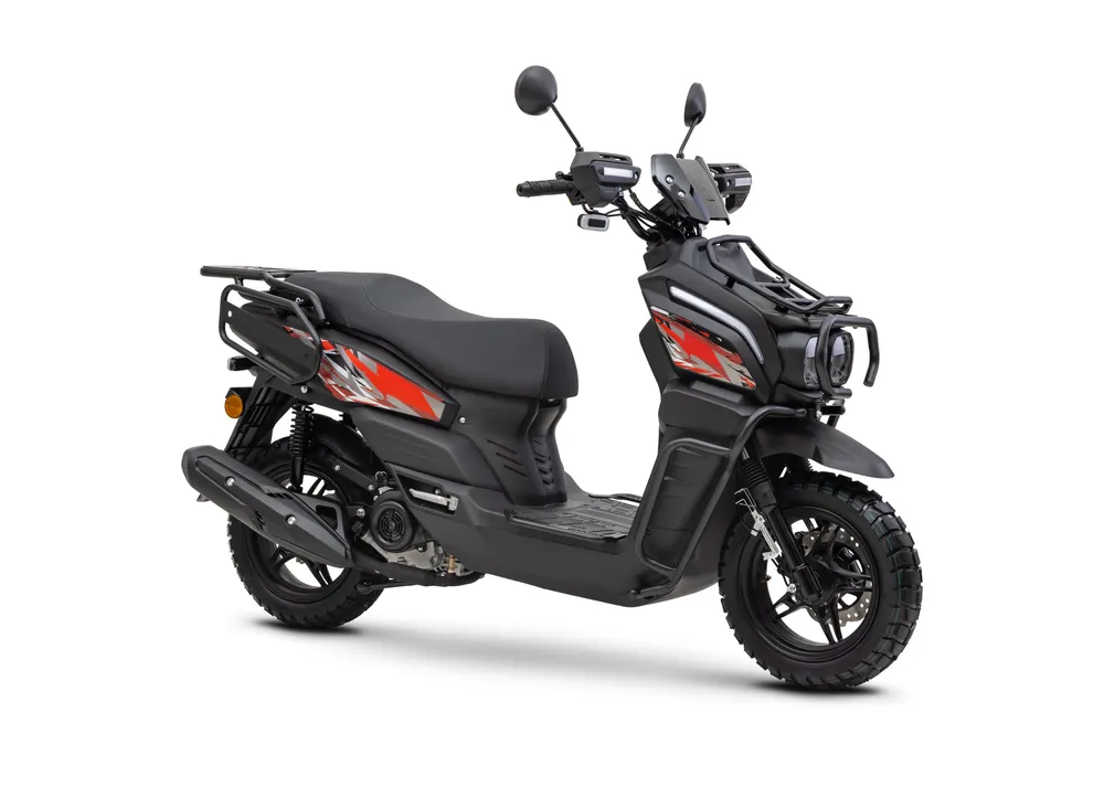 Echt Motorroller Fighter 125 RT schwarz 85 km/h Euro 5+ Scooter Mokick Roller