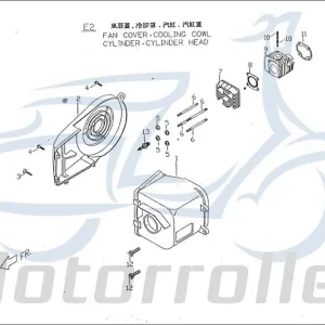 Top-Angebot PGO Big Max 90 Zylinderkopf Roller 90ccm 2Takt P9065010000 Zylinder-Kopf Zylinder-Deckel Zylinderdeckel Zylinder-Head Zylinder-Heads
