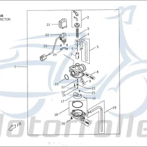 Billig PGO Vergaser Big Max 50 Schwimmer-Vergaser Roller 50ccm 2Takt Carburetor Carburateur Benzin-Vergaser Vergaseranlage Vergasereinheit