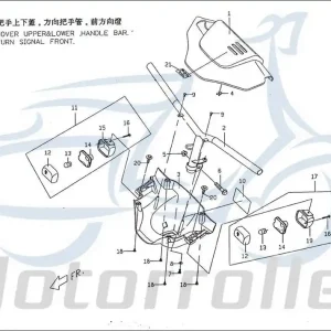 Sofort Bestellen PGO Big Max 90 Lenker Lenkung Roller 50ccm 2Takt P1616000000 Lenkstange Lenkwelle Lenk-Stange Zweiradlenker Rollerlenker Scooter