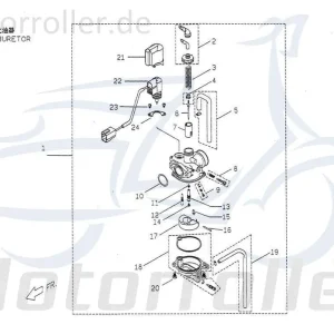 Beliebt PGO Schwimmer Big Max 50 Schwimmkörper Roller 50ccm 2Takt Vergaser-Schwimmer Vergaserschwimmer Schwimm-Körper Vergaser-Schwimm-Körper